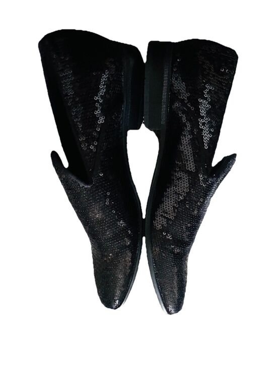 Aldo Black Sequin Michael Jackson Inspo Cosplay Men\'s Slip-On Dress Shoe SZ 8 main image 9